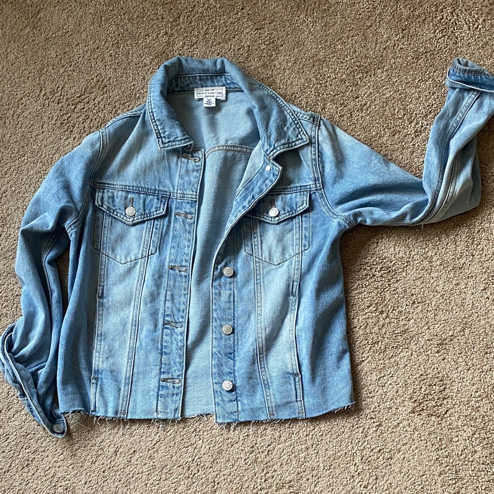For The Republic Sky Blue Denim Jacket